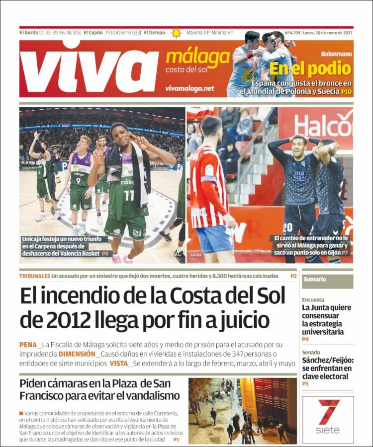 Portada de Viva Málaga (España)