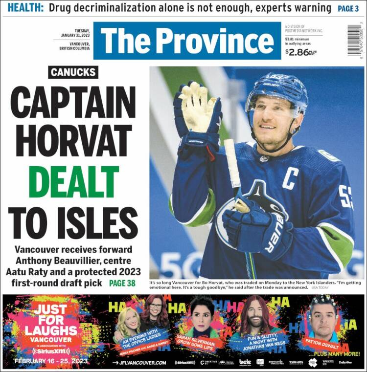 Portada de The Province (Canada)