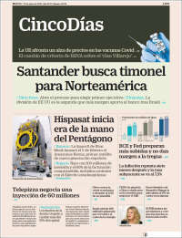 Portada de Cinco Días (Espa&ntilde;a)