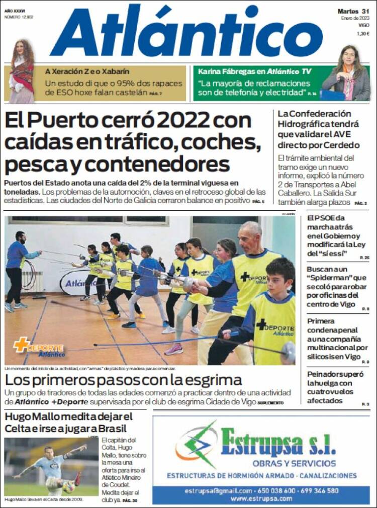 Portada de Atlántico Diario (Espa&ntilde;a)