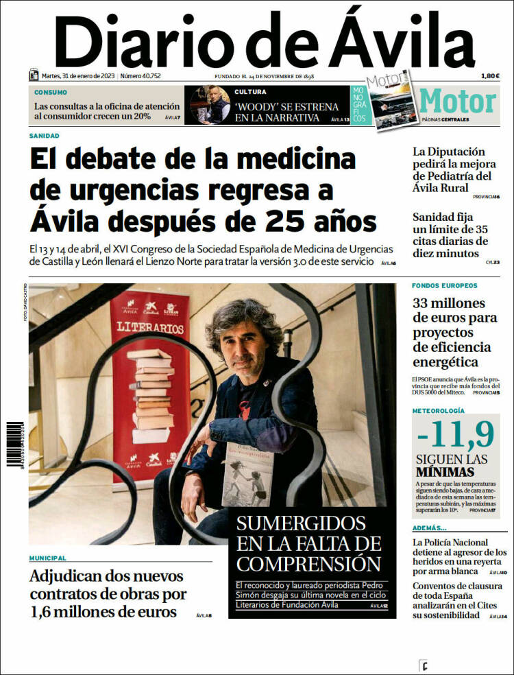 Portada de Diario de Ávila (Espa&ntilde;a)