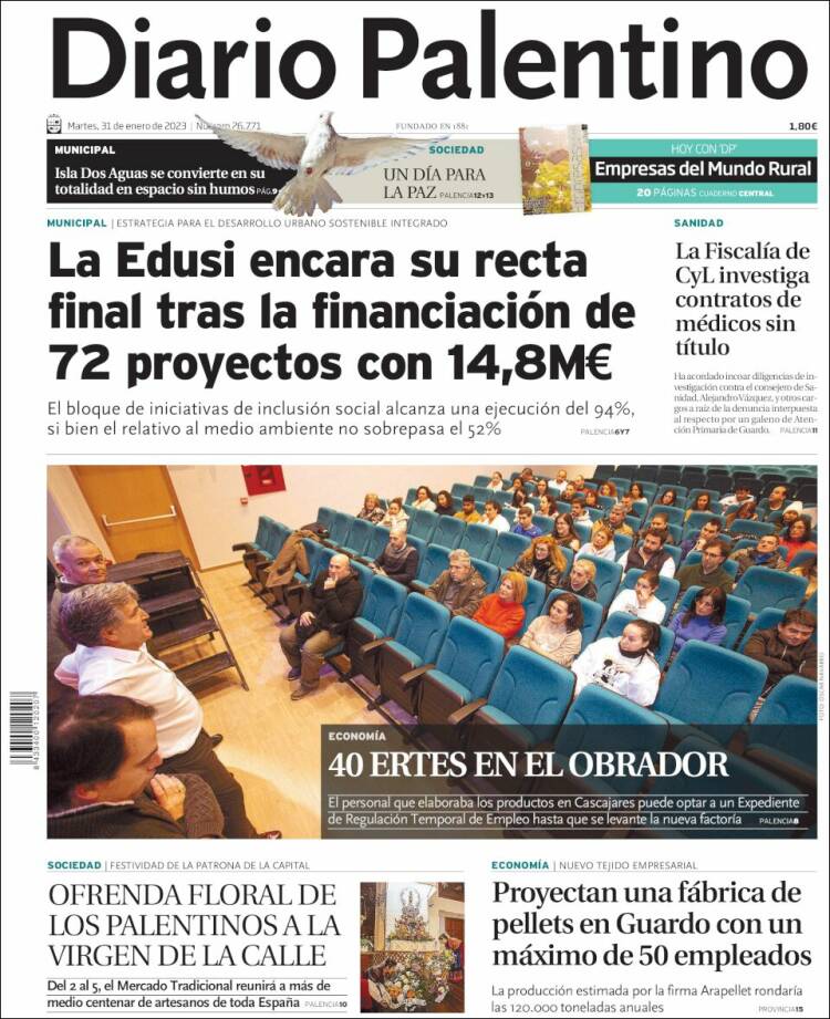 Portada de Diario Palentino (Espa&ntilde;a)