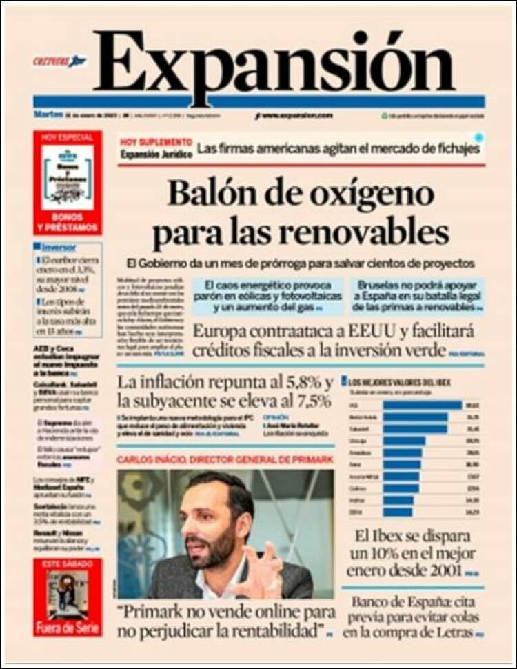 Portada de Expansión (Espa&ntilde;a)