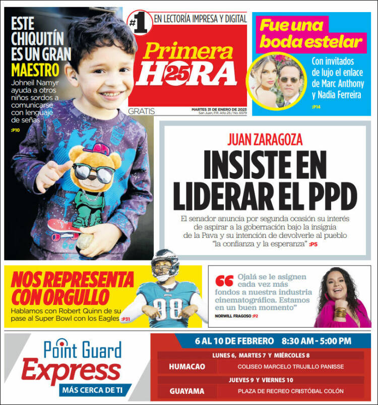 Portada de Primera Hora (Puerto Rico)