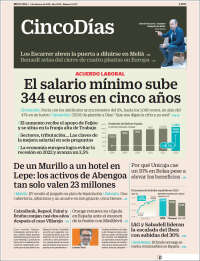 Portada de Cinco Días (Espa&ntilde;a)