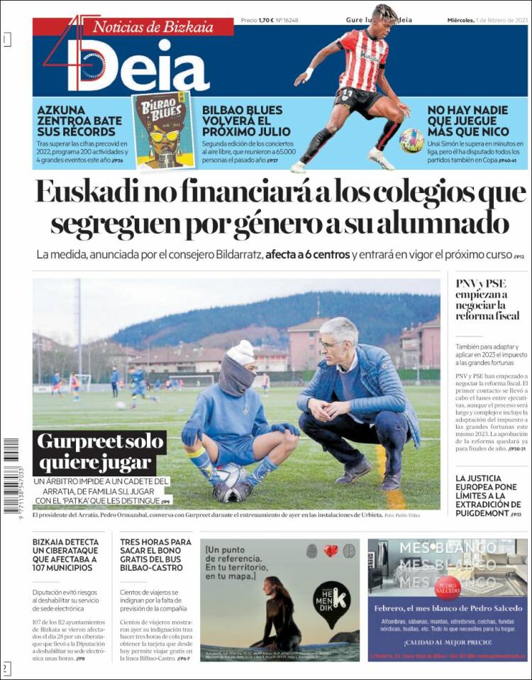 Portada de Deia (España)
