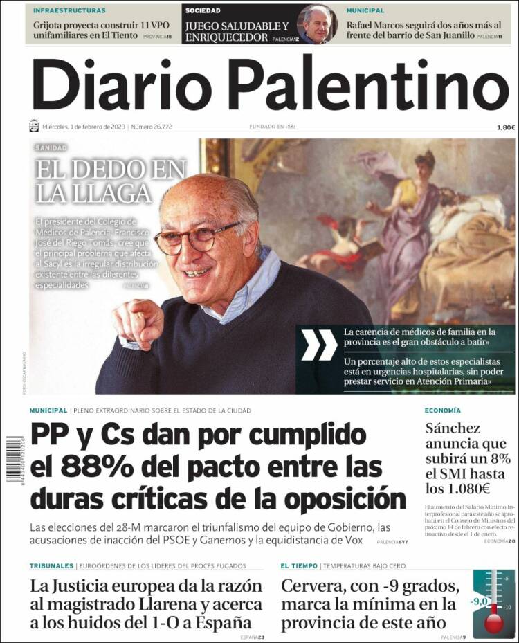 Portada de Diario Palentino (España)