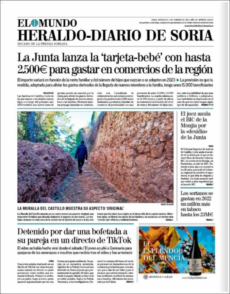 Portada de Diario de Soria (España)