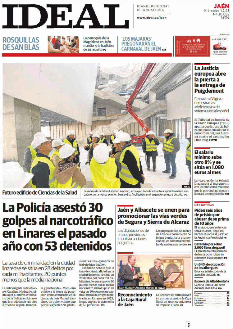 Portada de El Ideal de Jaén (España)