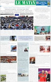 Portada de Le Matin (Maroc)