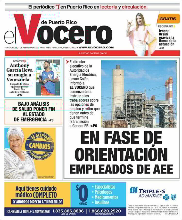 Portada de Vocero (Puerto Rico)