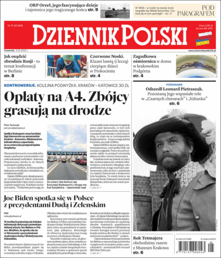 Portada de Dziennik (Polonia)