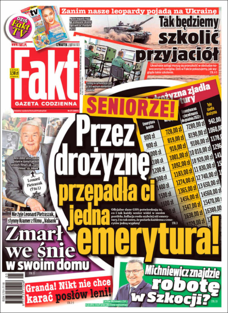 Portada de Fakt (Polonia)