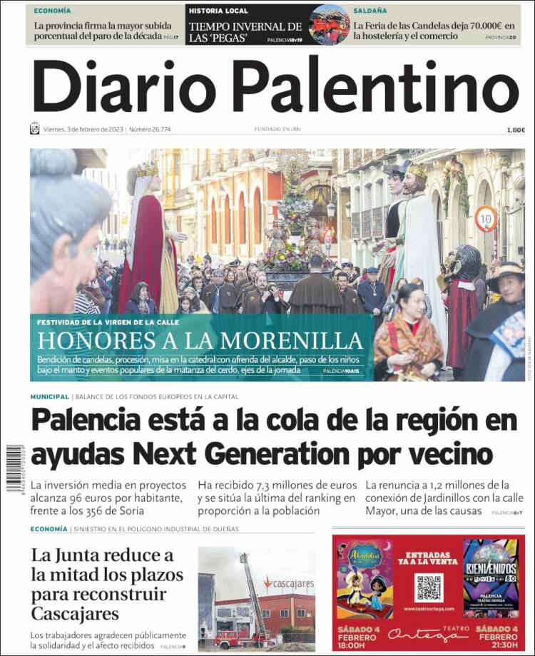 Portada de Diario Palentino (España)