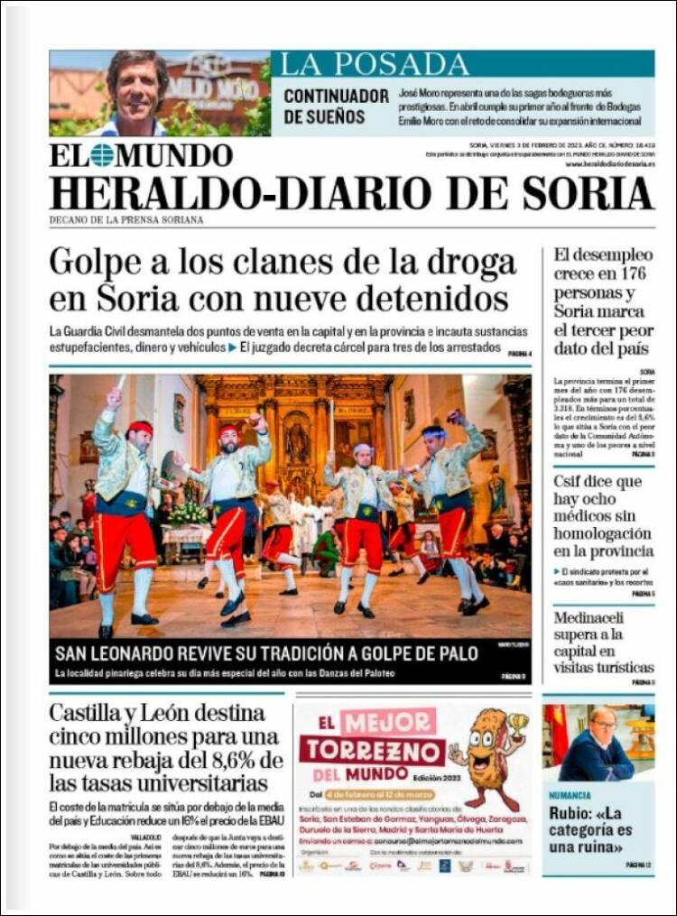 Portada de Diario de Soria (España)