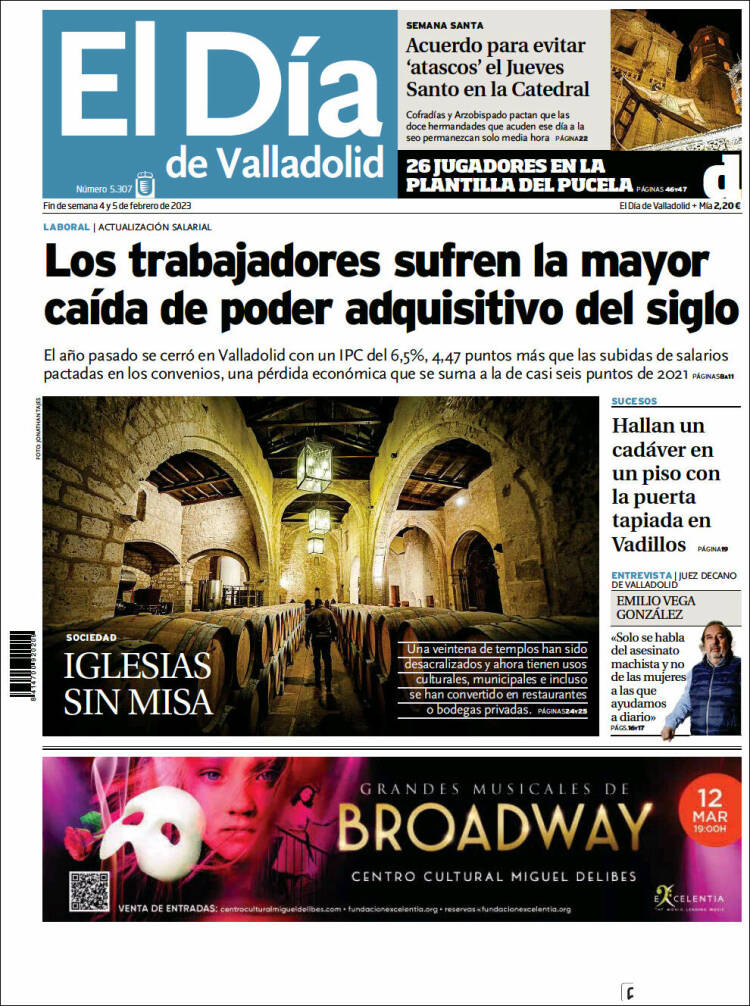 Portada de El Día de Valladolid (Spain)