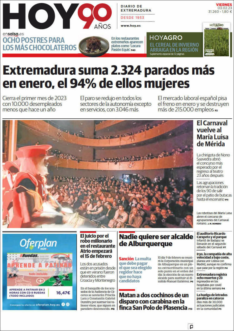 Portada de Hoy - Badajoz (España)