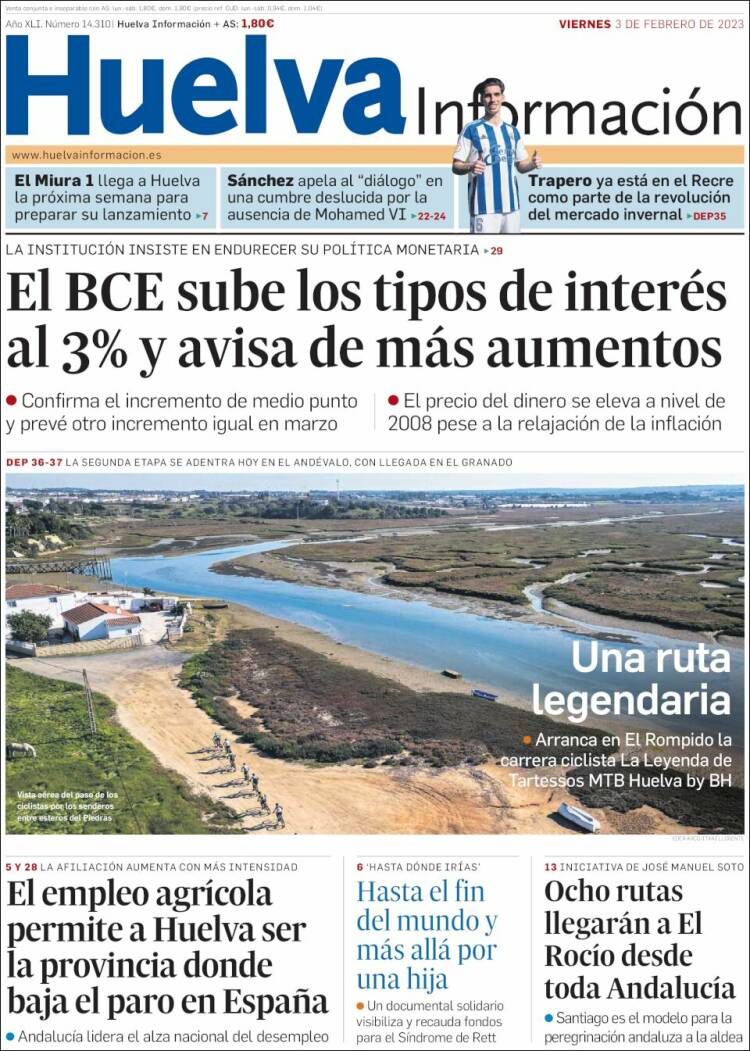 Portada de Huelva Información (Spain)