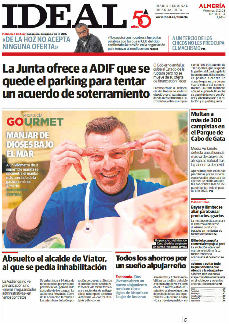 Portada de Ideal Almeria (España)