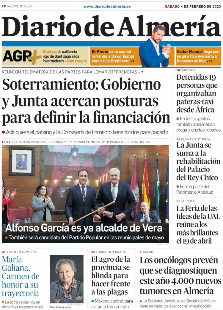 Portada de Diario de Almería (Espa&ntilde;a)