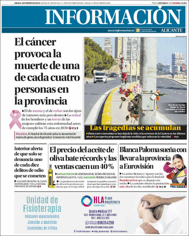 Portada de Diario Información (Espa&ntilde;a)
