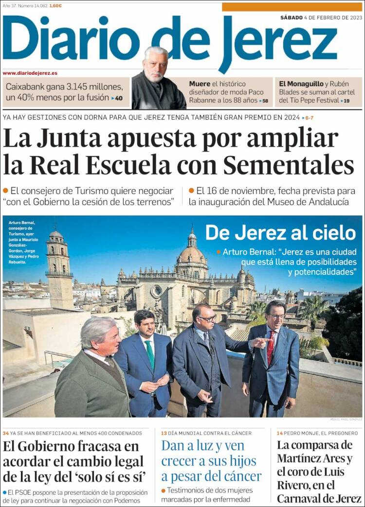 Portada de Diario de Jerez (Espa&ntilde;a)
