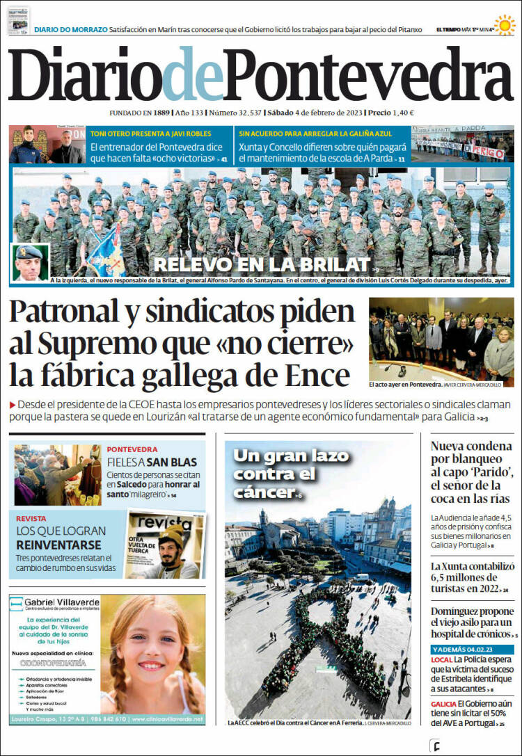 Portada de Diario de Pontevedra (Espa&ntilde;a)
