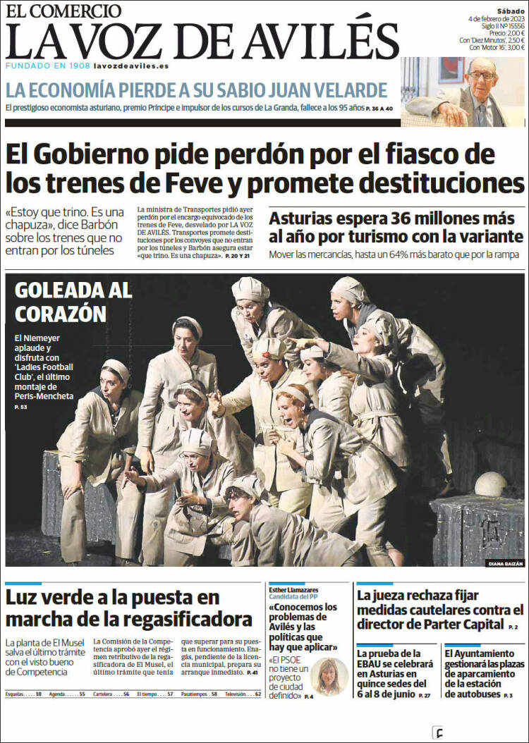 Portada de El Comercio - Avilés (Espa&ntilde;a)