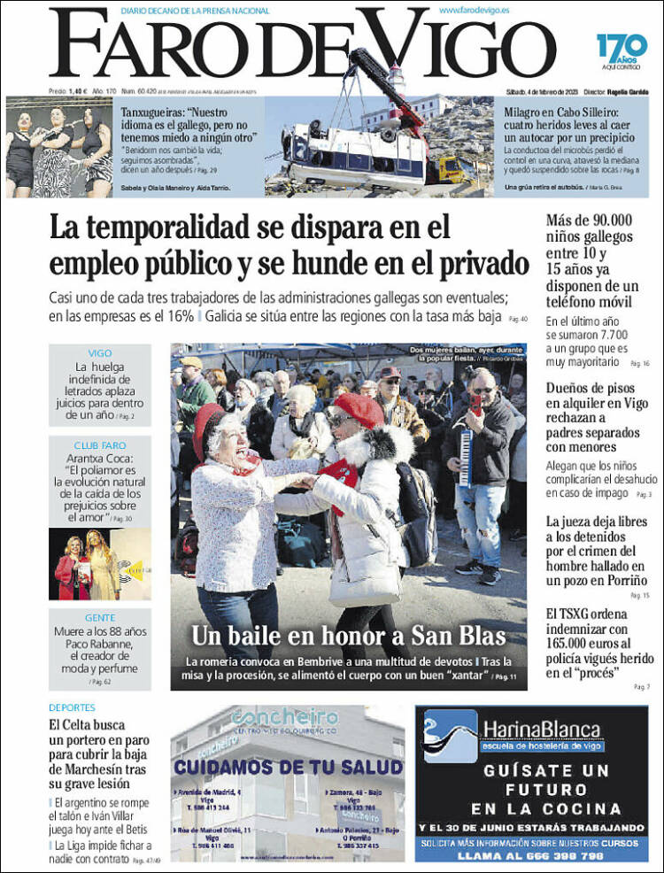 Portada de Faro de Vigo (Espa&ntilde;a)