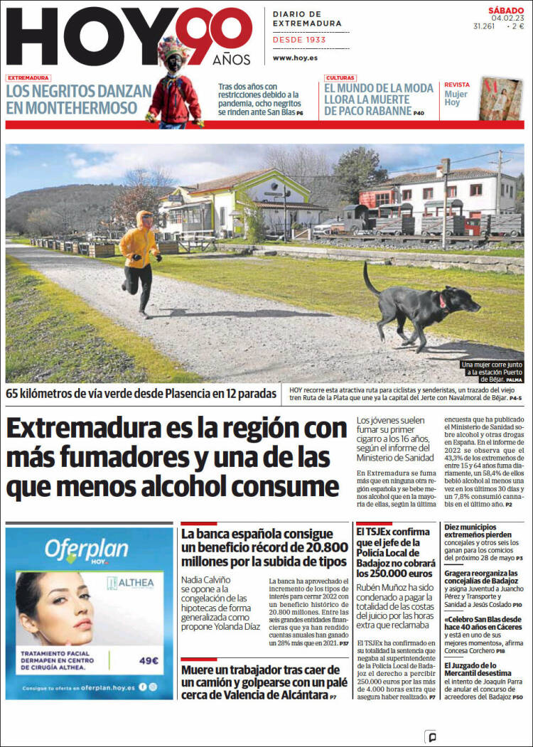 Portada de Hoy - Caceres (Espa&ntilde;a)