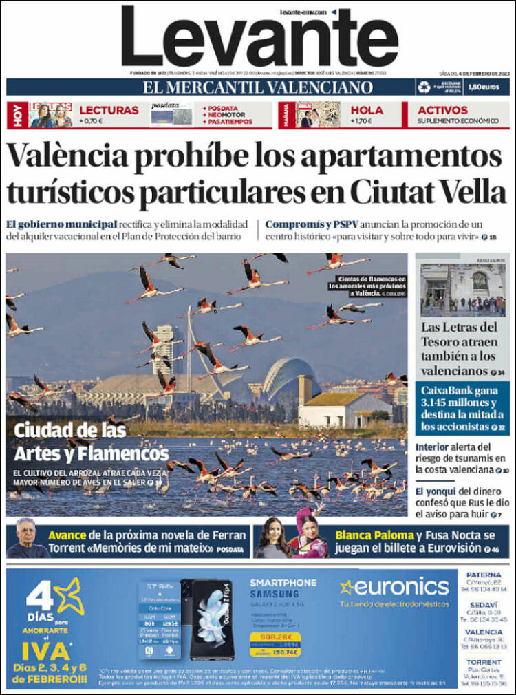 Portada de Levante (Espa&ntilde;a)