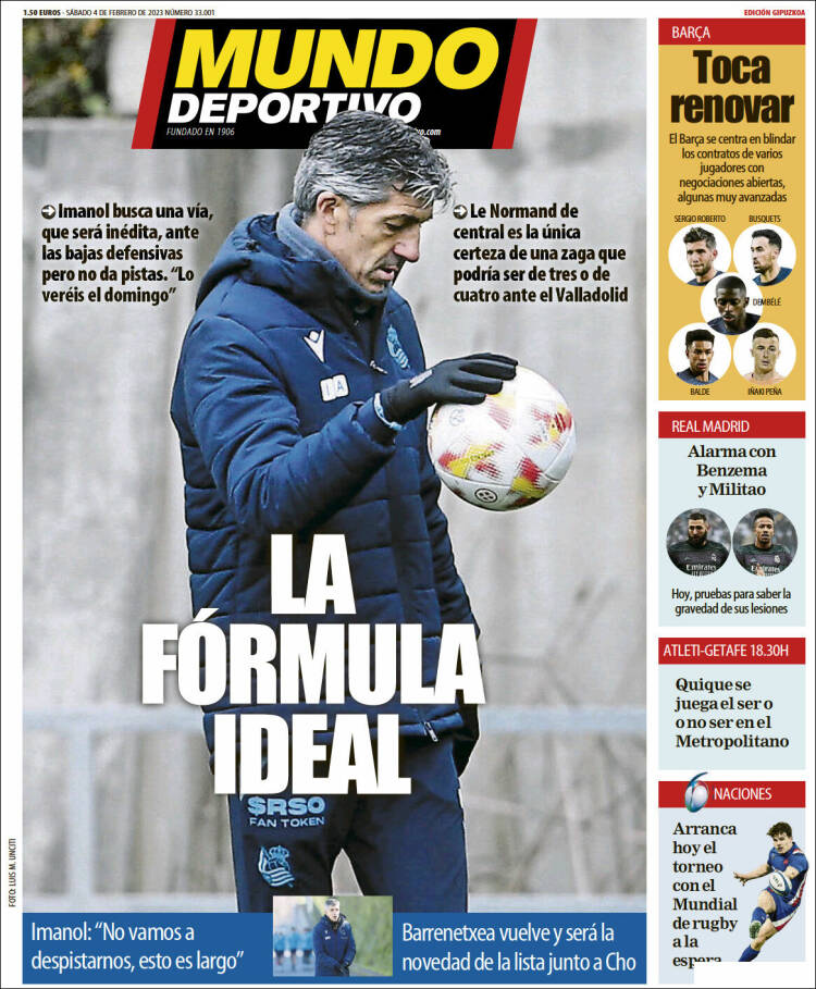 Portada de Mundo Deportivo Gipuzkoa (Espa&ntilde;a)