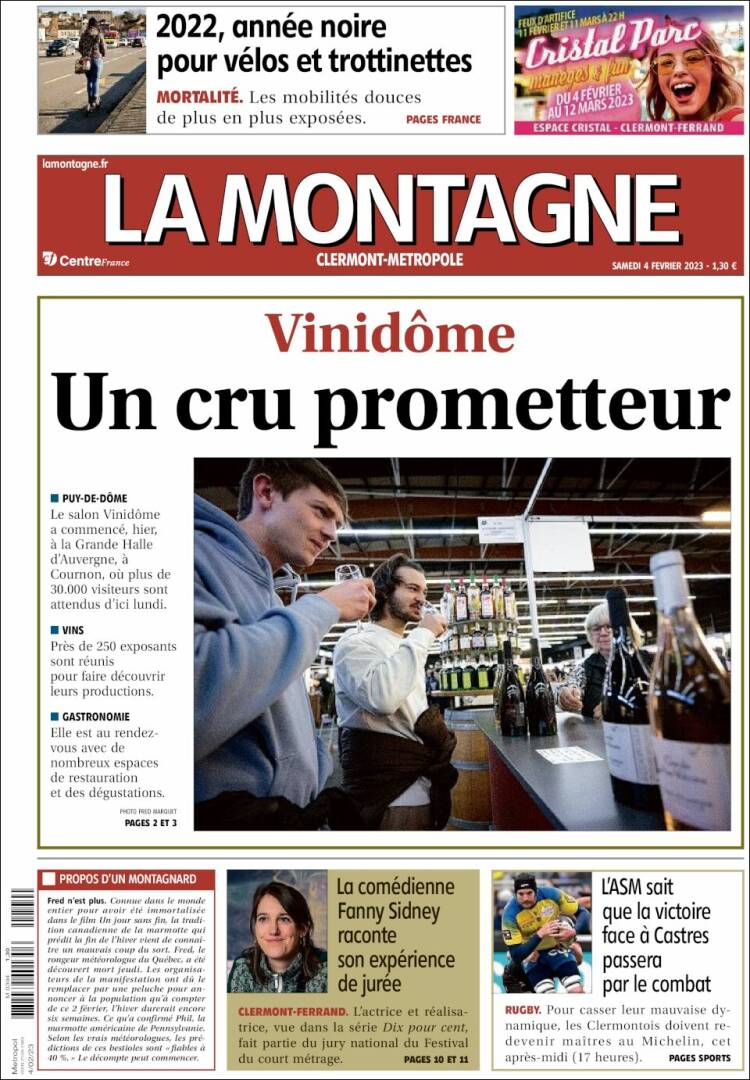 Portada de La Montagne (Francia)