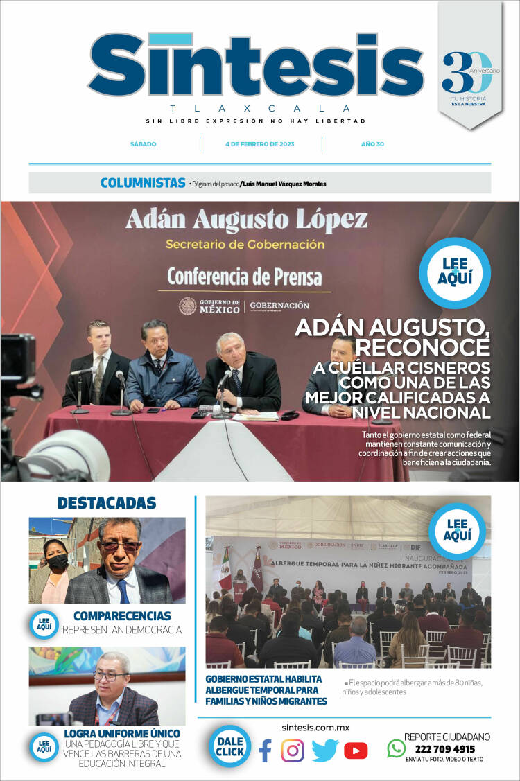 Portada de Síntesis de Tlaxcala (M&eacute;xico)