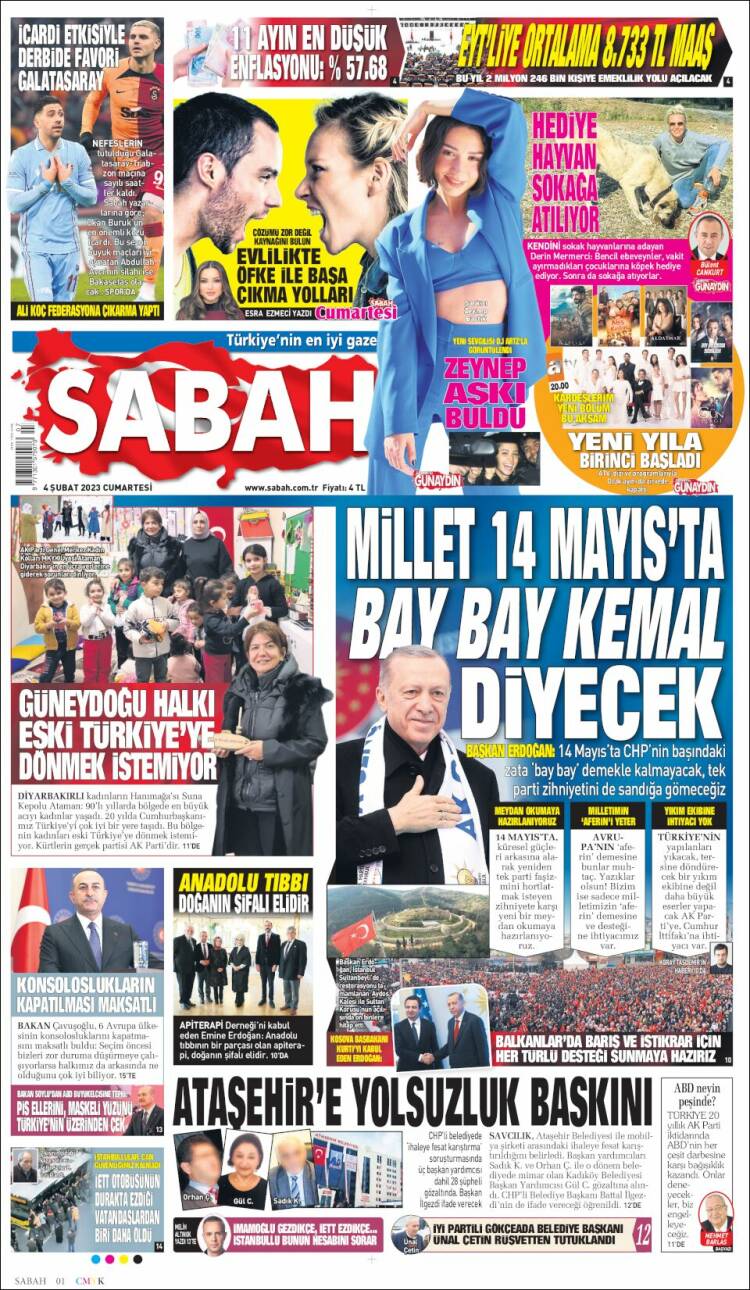 Portada de Sabah (Turqu&iacute;a)
