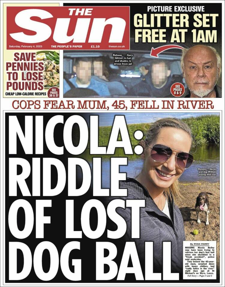 Portada de The Sun (Reino Unido)