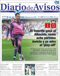 Portada de Diarios de Avisos (España)