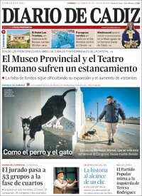 Portada de Diario de Cádiz (España)