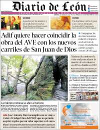 Portada de Diario de León (España)