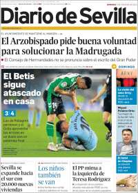 Portada de Diario de Sevilla (España)