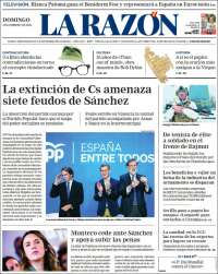 Portada de La Razón (España)