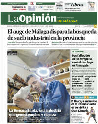 Portada de La Opinión de Málaga (España)