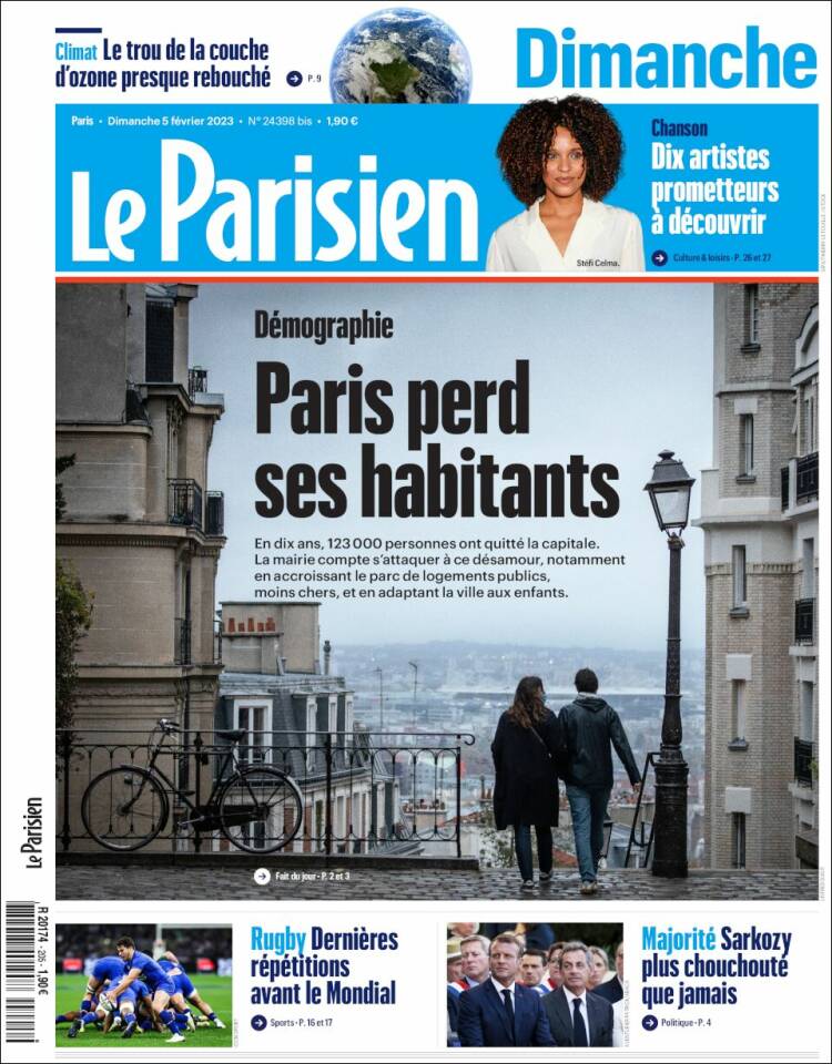Portada de Le Parisien (Francia)