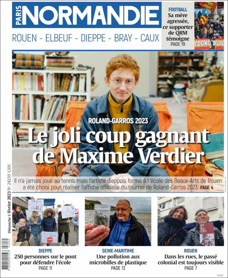 Portada de Paris Normandie (Francia)