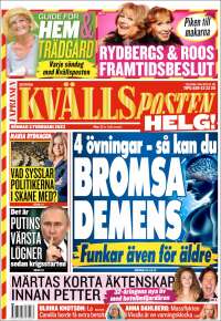 Portada de Kvällsposten (Suecia)