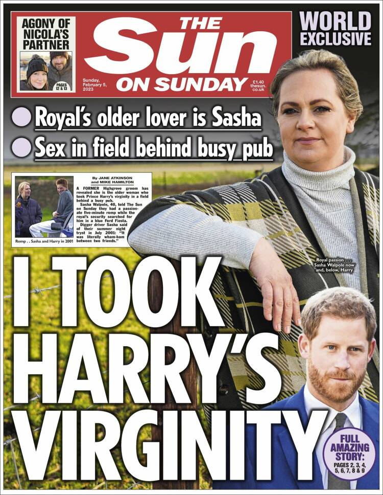 Portada de The Sun (Reino Unido)