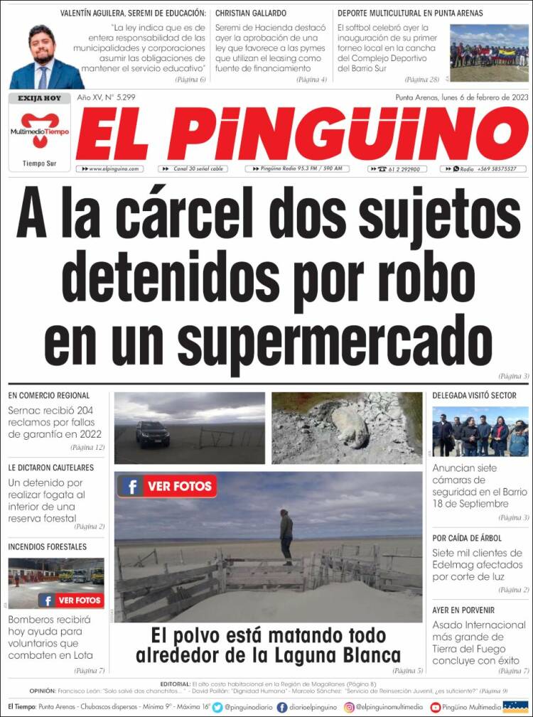 Portada de El Pingüino (Chile)