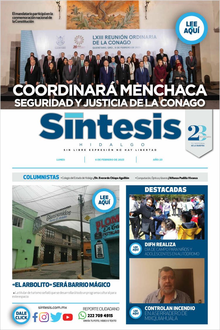 Portada de Sistesis - Hidalgo (M&eacute;xico)