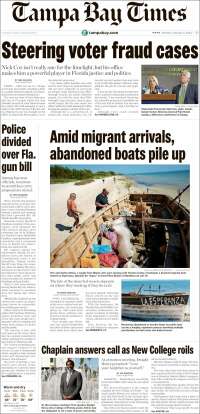 Portada de Tampa Bay Times (USA)