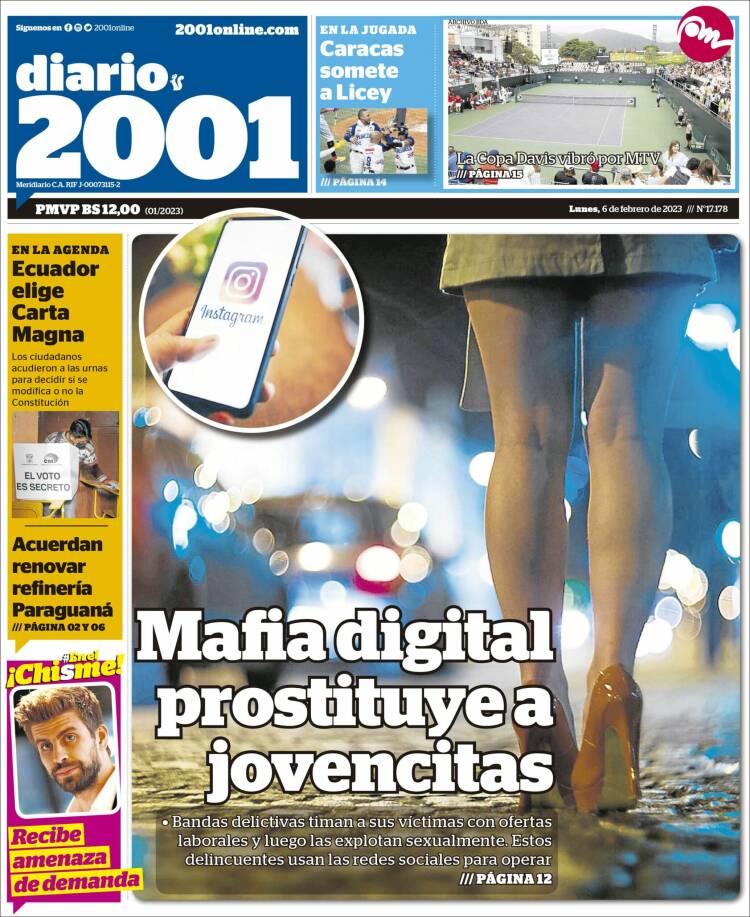 Portada de 2001 - Dosmiluno (Venezuela)